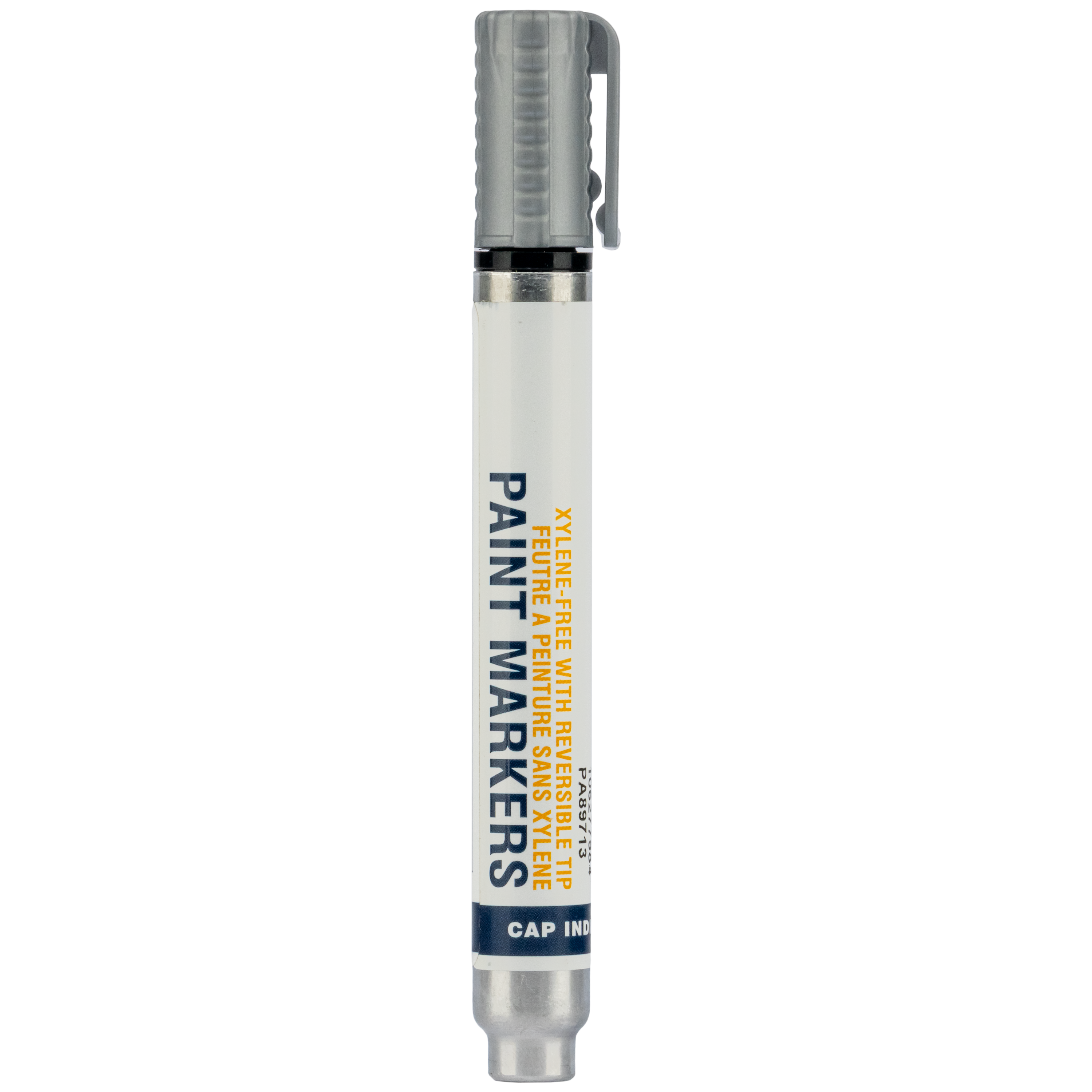 Xylene-Free Industrial Paint Markers with Reversible Tip - Silver - Q1